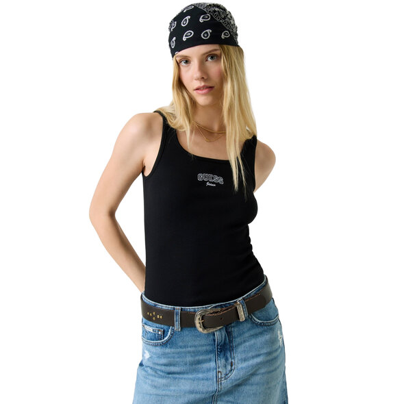 GUESS TANK TOP ΜΠΛΟΥΖΑ ΓΥΝΑΙΚΕΙΑ W6RP20KA0H1-JBLK