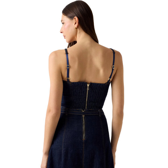 GUESS 'ZELDA' DENIM TOP ΓΥΝΑΙΚΕΙΟ W6YH15D1351-TCDL