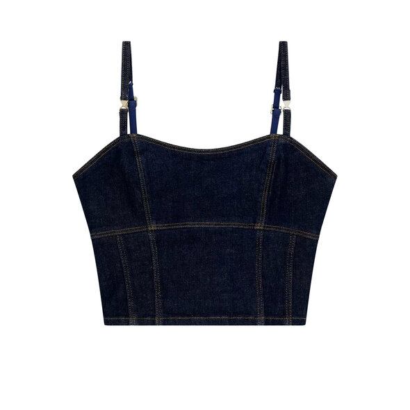 GUESS 'ZELDA' DENIM TOP ΓΥΝΑΙΚΕΙΟ W6YH15D1351-TCDL
