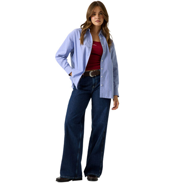GUESS OVERSIZED OXFORD ΠΟΥΚΑΜΙΣΟ ΓΥΝΑΙΚΕΙΟ W6YH74W3361-SB0F