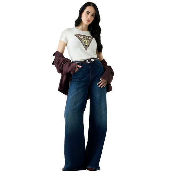 GUESS 'SNAKE TRIANGLE' ΜΠΛΟΥΖΑ ΓΥΝΑΙΚΕΙΑ W6YI31K4350-G012