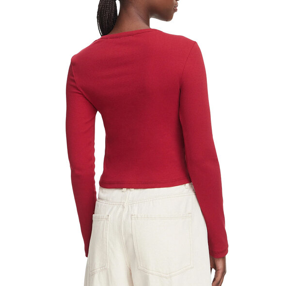 GUESS RIB SNAP DOWN TOP ΜΠΛΟΥΖΑ ΓΥΝΑΙΚΕΙΑ W6YP03K3647-G5B7