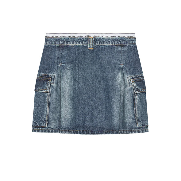 GUESS 'RIGID' DENIM ΠΑΙΔΙΚΗ ΦΟΥΣΤΑ ΚΟΡΙΤΣΙ J5RD07D45E0-RTYH