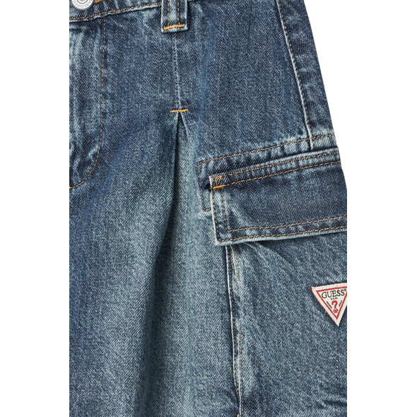 GUESS 'RIGID' DENIM ΠΑΙΔΙΚΗ ΦΟΥΣΤΑ ΚΟΡΙΤΣΙ J5RD07D45E0-RTYH