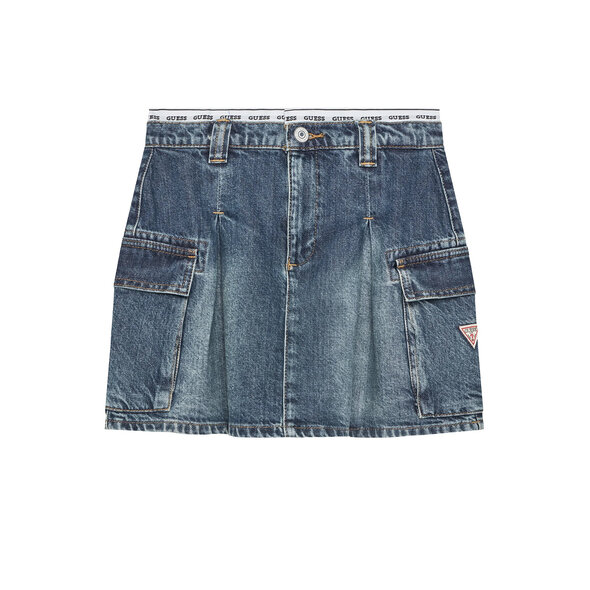 GUESS 'RIGID' DENIM ΠΑΙΔΙΚΗ ΦΟΥΣΤΑ ΚΟΡΙΤΣΙ J5RD07D45E0-RTYH