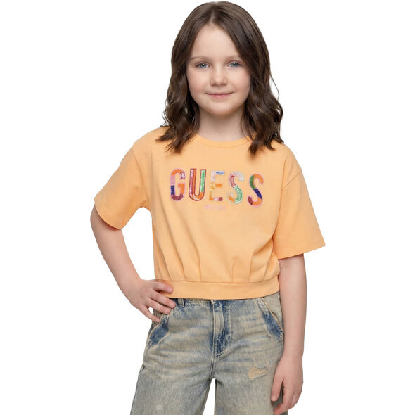 GUESS ΠΑΙΔΙΚΗ OVERSIZE BOXY ΜΠΛΟΥΖΑ ΚΟΡΙΤΣΙ J6GI16K6YW4-G3E1