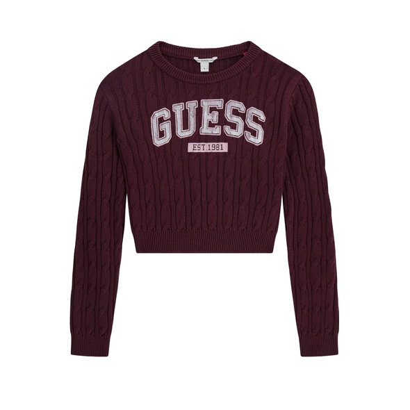 GUESS CROP ΠΑΙΔΙΚΗ ΠΛΕΚΤΗ ΜΠΛΟΥΖΑ ΚΟΡΙΤΣΙ J6YR11Z0843-A40T