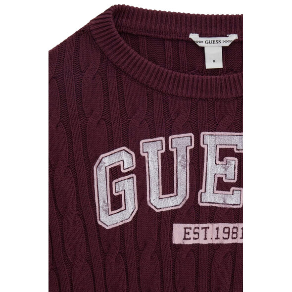 GUESS CROP ΠΑΙΔΙΚΗ ΠΛΕΚΤΗ ΜΠΛΟΥΖΑ ΚΟΡΙΤΣΙ J6YR11Z0843-A40T