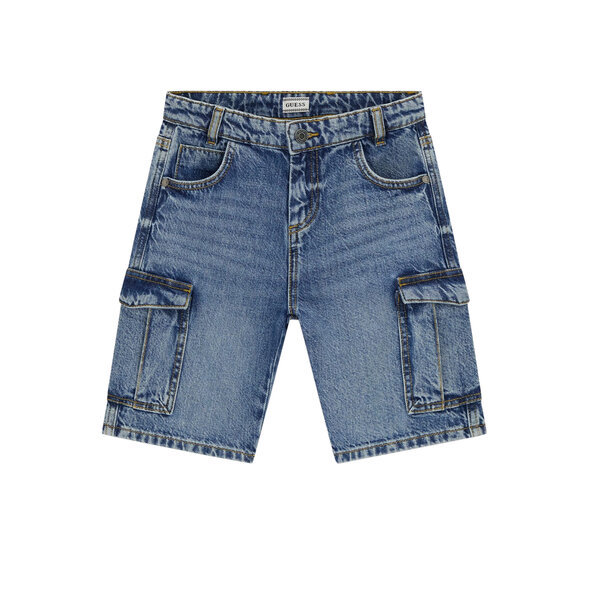 GUESS 'RIGID' ΠΑΙΔΙΚΟ DENIM CARGO ΒΕΡΜΟΥΔΑ ΑΓΟΡΙ L6GD16D45E0-SHIC