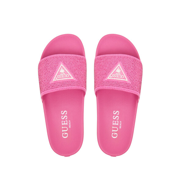 GUESS BEACH RHINESTONES SLIDERS ΓΥΝΑΙΚΕΙΕΣ E6GZ16BB00F-G6J7