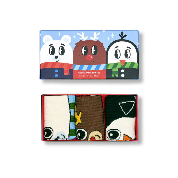 HAPPY SOCKS 'GET READY FOR SNOW' 3-PACK GIFT SET ΠΑΙΔΙΚΕΣ ΚΑΛΤΣΕΣ ΑΓΟΡΙ P003352-1000