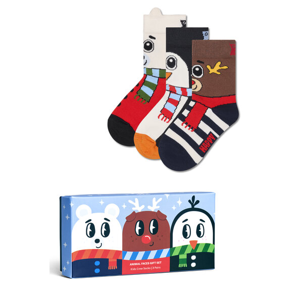 HAPPY SOCKS 'GET READY FOR SNOW' 3-PACK GIFT SET ΠΑΙΔΙΚΕΣ ΚΑΛΤΣΕΣ ΑΓΟΡΙ P003352-1000
