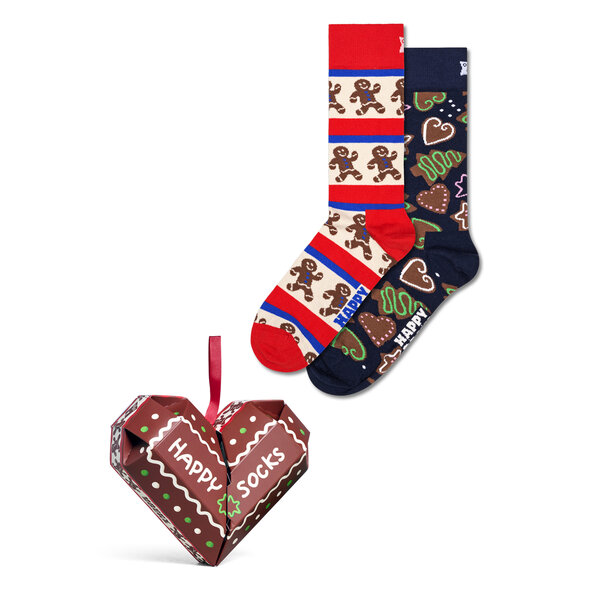 HAPPY SOCKS 'GINGERBREAD HEART' 2-PACK GIFT SET ΚΑΛΤΣΕΣ ΓΥΝΑΙΚΕΙΕΣ P003375-1000