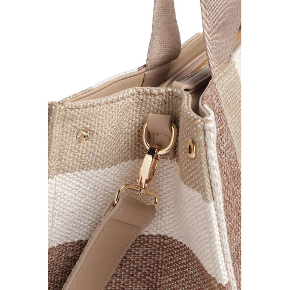 LIU JO STRIPED CANVAS TOTE ΤΣΑΝΤΑ ΓΥΝΑΙΚΕΙΑ 2A6026T2176-00133