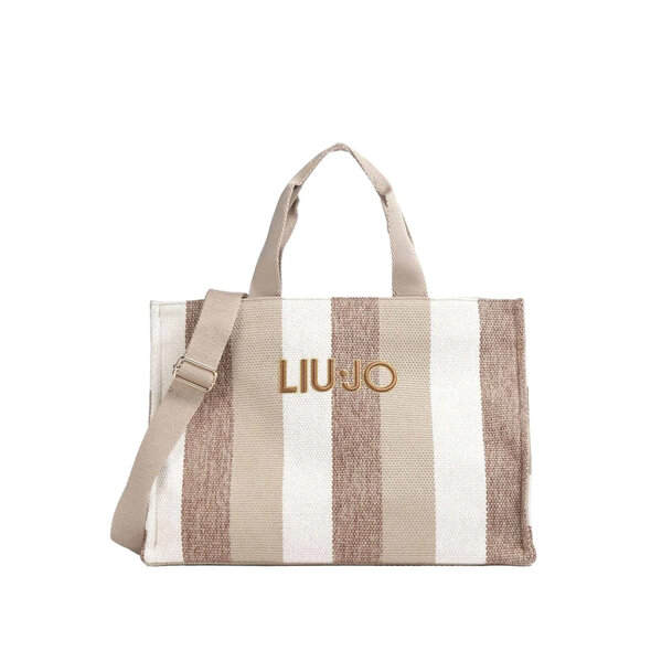 LIU JO STRIPED CANVAS TOTE ΤΣΑΝΤΑ ΓΥΝΑΙΚΕΙΑ 2A6026T2176-00133