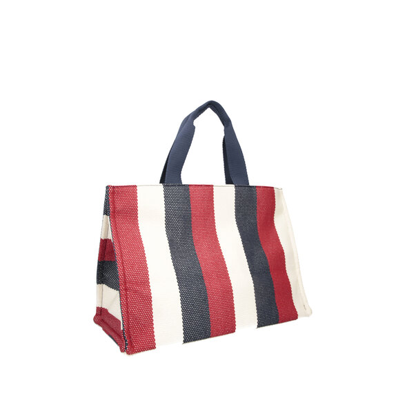LIU JO STRIPED CANVAS TOTE ΤΣΑΝΤΑ ΓΥΝΑΙΚΕΙΑ 2A6026T2176-94111