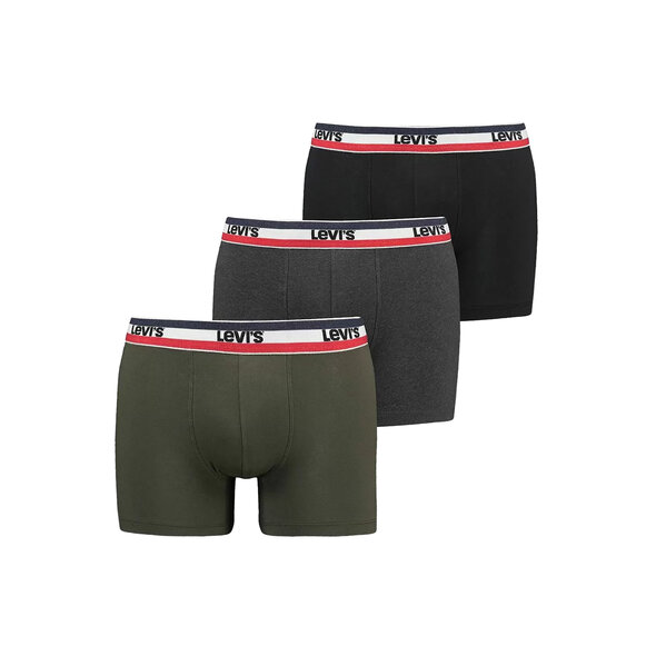 LEVIS LOGO BOXER BRIEF 3-PACK ΕΣΩΡΟΥΧΑ ΑΝΔΡΙΚΑ 10000287-009