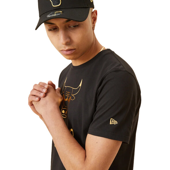 NEW ERA CHICAGO BULLS T-SHIRT ΑΝΔΡΙΚΟ 12893106-BLKGLD