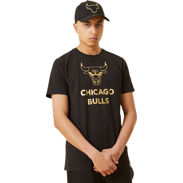 NEW ERA CHICAGO BULLS T-SHIRT ΑΝΔΡΙΚΟ 12893106-BLKGLD