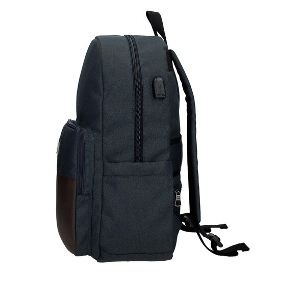 PEPE JEANS 'SCRATCH' ΤΣΑΝΤΑ BACKPACK ΑΝΔΡIKH 7842322-BLUE-BROWN