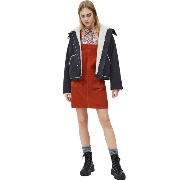 PEPE JEANS 'RORY' COMBINED ANORAK ΜΠΟΥΦΑΝ ΓΥΝΑΙΚEIO PL401873-985