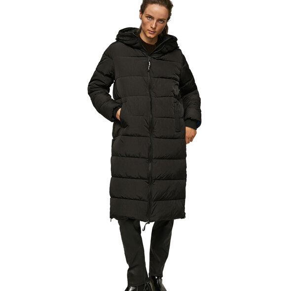 PEPE JEANS 'GUS' QUILTED ΜΑΚΡΥ ΜΠΟΥΦΑΝ ΓΥΝΑΙΚEIO PL402103-999
