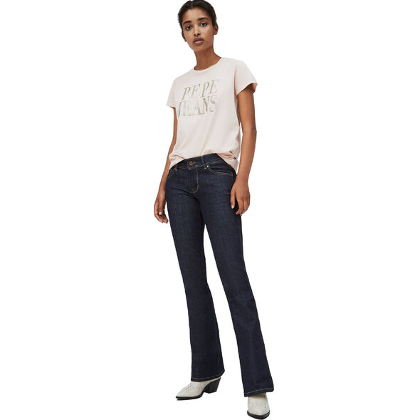 PEPE JEANS 'LUCILA' ΜΠΛΟΥΖΑ ΓΥΝΑΙΚEIA ME BRIGHT TEXT PL504655-321