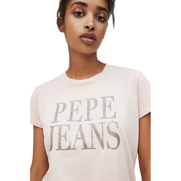 PEPE JEANS 'LUCILA' ΜΠΛΟΥΖΑ ΓΥΝΑΙΚEIA ME BRIGHT TEXT PL504655-321