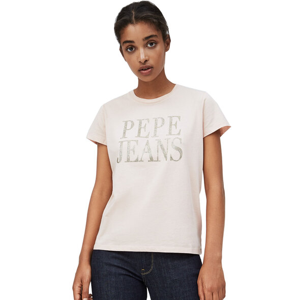 PEPE JEANS 'LUCILA' ΜΠΛΟΥΖΑ ΓΥΝΑΙΚEIA ME BRIGHT TEXT PL504655-321