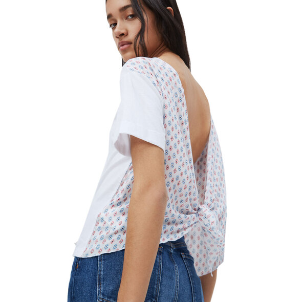 PEPE JEANS 'BELINDA' ΜΠΛΟΥΖΑ ΓΥΝΑΙΚEIA ME ΑΝΟΙΧΤΗ ΠΛΑΤΗ PL504810-0AA
