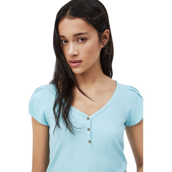 PEPE JEANS 'DORIS' RIBBED T-SHIRT ΓΥΝΑΙΚEIO PL504851-529