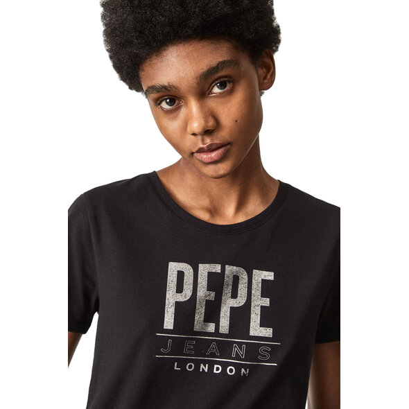 PEPE JEANS 'BLANCAS' BRIGHT TEXT T-SHIRT ΓΥΝΑΙΚEIO PL504989-999