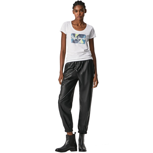 PEPE JEANS 'DAFNE' T-SHIRT ΓΥΝΑΙΚΕΙΟ ΜΕ WORN OUT LOGO PL505058-800