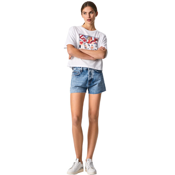 PEPE JEANS 'IVONNE' ΜΠΛΟΥΖΑ ΓΥΝΑΙΚEIA ME COLLAGE PRINT PL505179-800