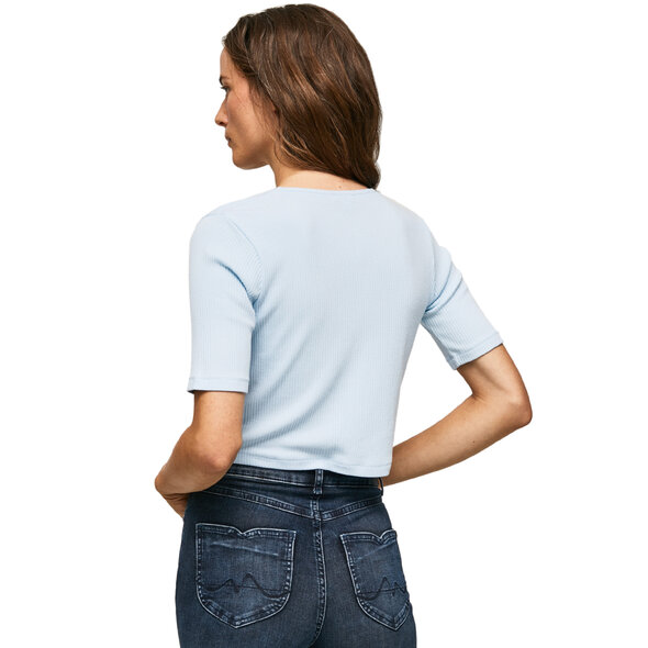 PEPE JEANS 'MEADOW' RIB CROP TOP ΓΥΝΑΙΚEIO PL505416-524