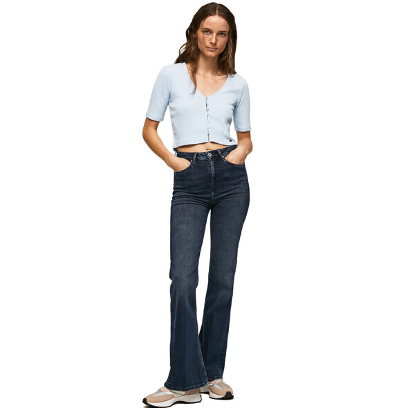 PEPE JEANS 'MEADOW' RIB CROP TOP ΓΥΝΑΙΚEIO PL505416-524