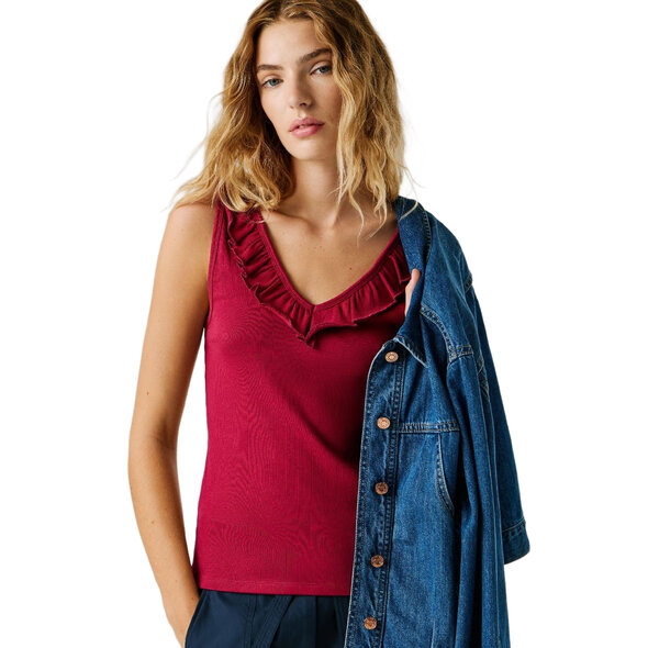 PEPE JEANS 'MILLIE' RIBBED TOP ΓΥΝΑΙΚΕΙΟ PL506050-398
