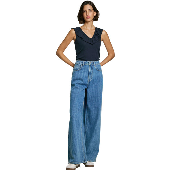 PEPE JEANS 'MILLIE' RIBBED TOP ΓΥΝΑΙΚΕΙΟ PL506050-594