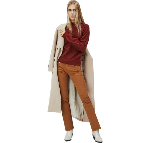 PEPE JEANS 'CLOTILDA'  ΠΛΕΚΤΟ ΓΥΝΑΙΚEIO ME PERKIN ΛΑΙΜΟ PL701641-295