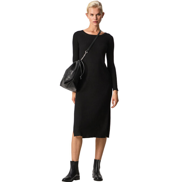 PEPE JEANS 'PAOLA 2' ΠΛΕΚΤΟ RIB MIDI ΦΟΡΕΜΑ ΓΥΝΑΙΚΕΙΟ PL701834-999