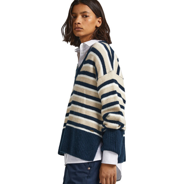 PEPE JEANS 'DEBBIE' V-NECK ΠΛΕΚΤΟ ΓΥΝΑΙΚEIO PL702084-0AA