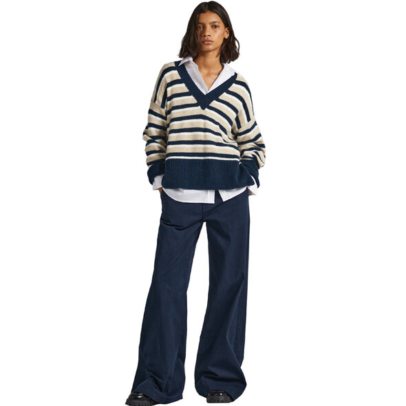 PEPE JEANS 'DEBBIE' V-NECK ΠΛΕΚΤΟ ΓΥΝΑΙΚEIO PL702084-0AA