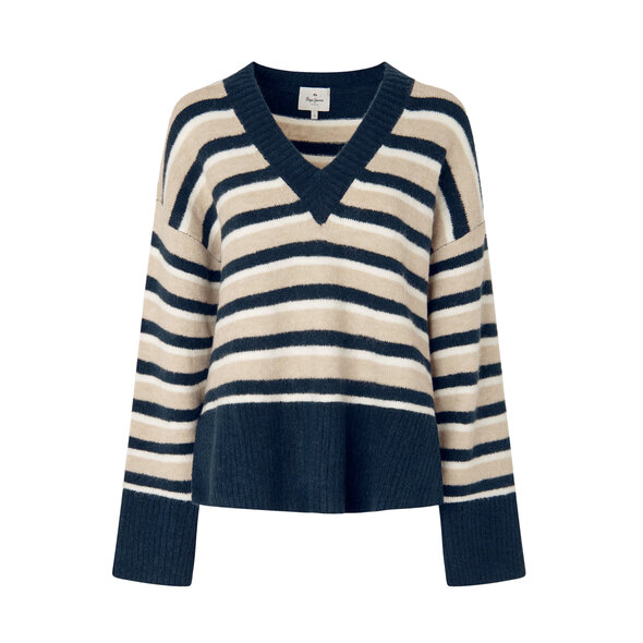 PEPE JEANS 'DEBBIE' V-NECK ΠΛΕΚΤΟ ΓΥΝΑΙΚEIO PL702084-0AA