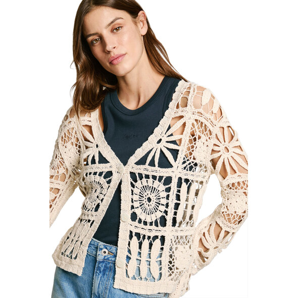 PEPE JEANS 'OLYMPIA' CROCHET ΖΑΚΕΤΑ ΓΥΝΑΙΚΕΙA PL702273-808