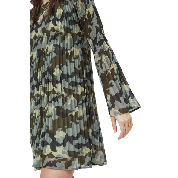 PEPE JEANS 'BRINA' ΦΟΡΕΜΑ ΓΥΝΑΙΚEIO ME MILITARY PRINT PL952823-0AA