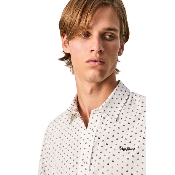 PEPE JEANS 'PARKGATE' MICROPRINTED ΠΟΥΚΑΜΙΣΟ ΑΝΔΡIKO PM307423-0AA