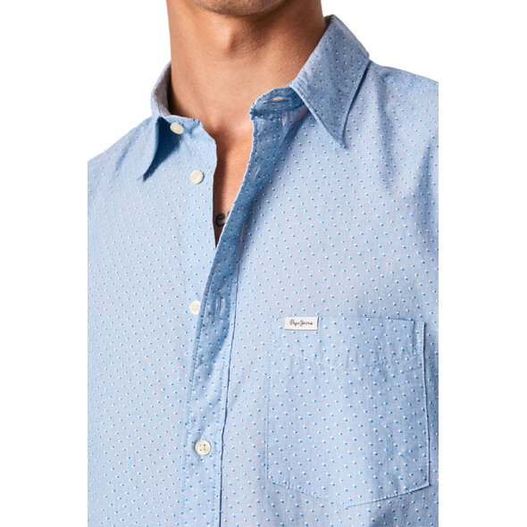 PEPE JEANS 'PILKINGTON' MICROPRINTED ΠΟΥΚΑΜΙΣΟ ΑΝΔΡIKO PM307449-552