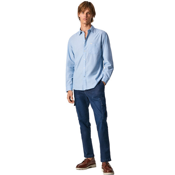 PEPE JEANS 'PILKINGTON' MICROPRINTED ΠΟΥΚΑΜΙΣΟ ΑΝΔΡIKO PM307449-552