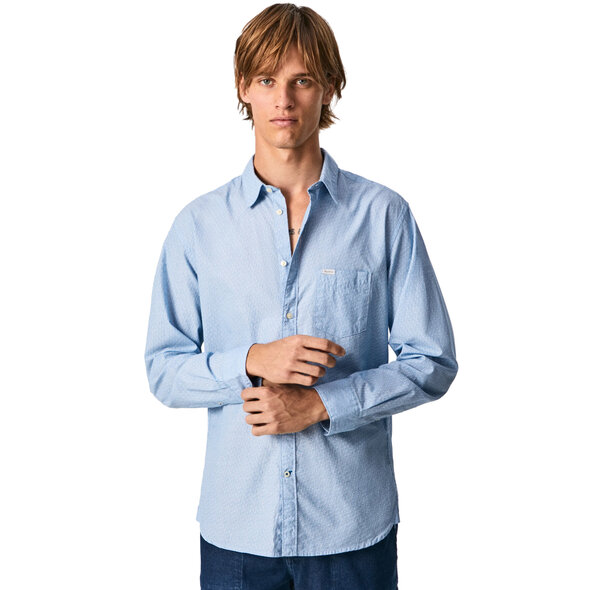 PEPE JEANS 'PILKINGTON' MICROPRINTED ΠΟΥΚΑΜΙΣΟ ΑΝΔΡIKO PM307449-552