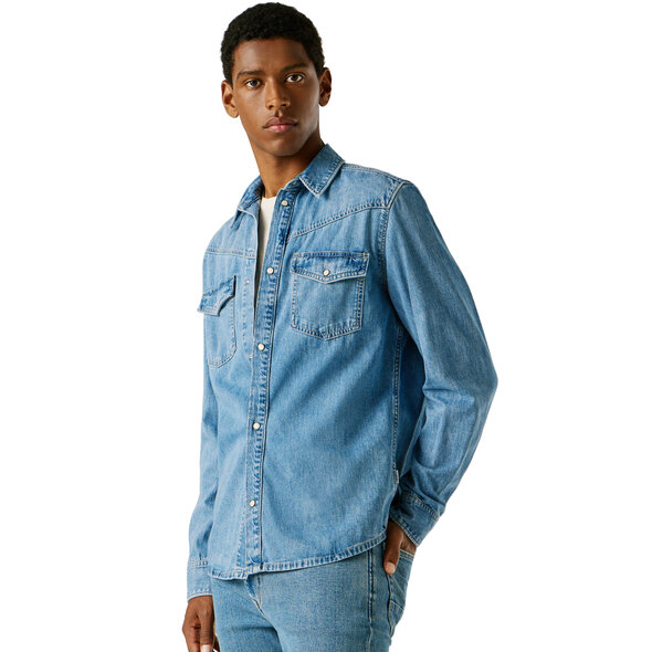 PEPE JEANS 'BROOKS' DENIM ΠΟΥΚΑΜΙΣΟ ΑΝΔΡΙΚΟ PM30909153V2-000